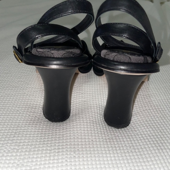 COACH QUINCEY LEATHER HEELS - Picture 3 of 7